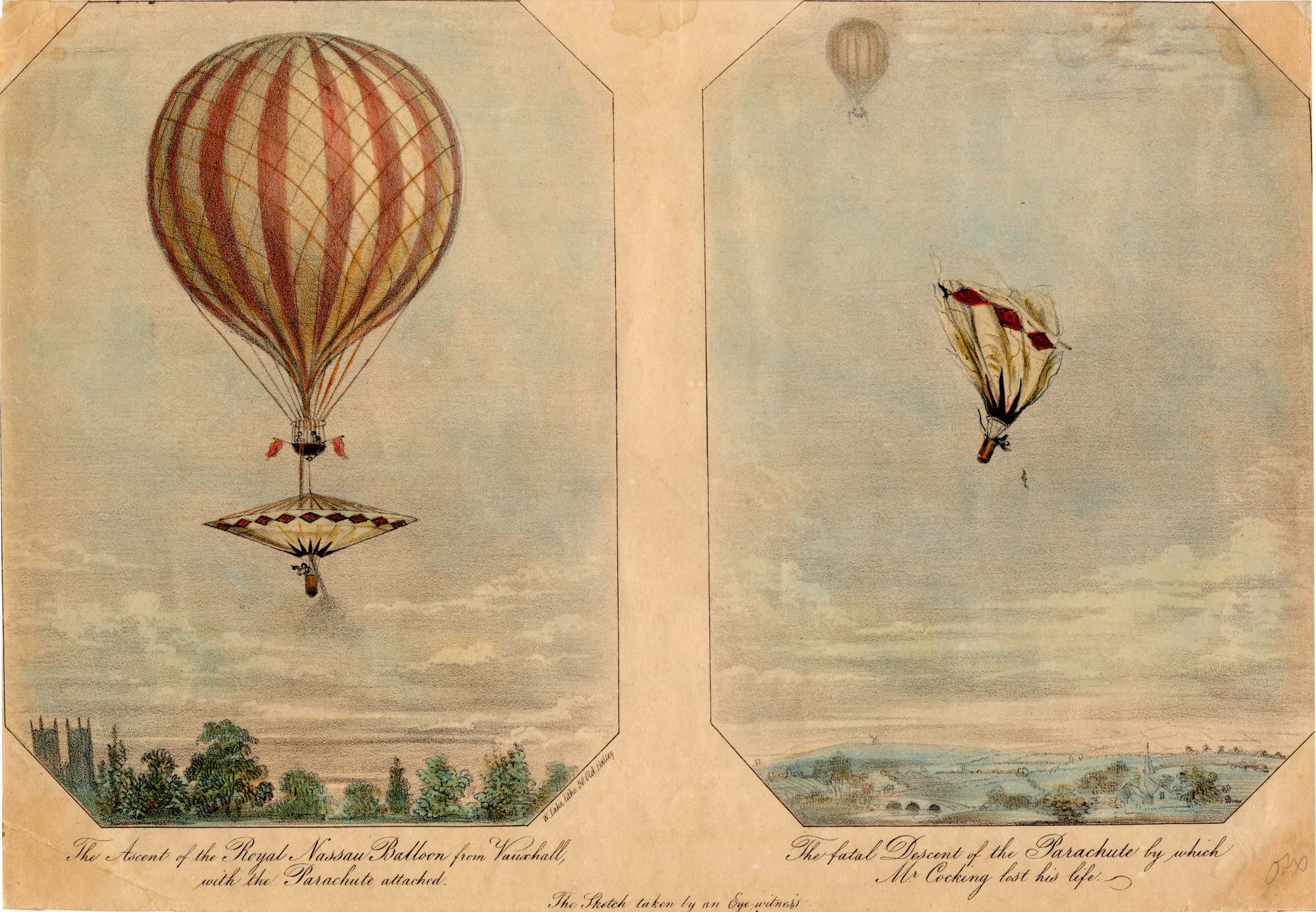 Promo Jardin Beau the ascent Of the Royal Nassau Balloon From Vauxhall and the