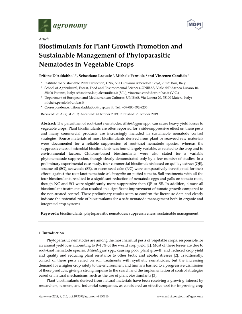 Promotion Table De Jardin Unique Pdf Biostimulants for Plant Growth Promotion and