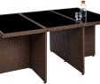 Resine Tressee Au Metre Nouveau Tectake Ensemble Salon De Jardin En Résine Tressée Poly Rotin Aluminium Table Set 6 1 4 Avec Deux Set De Housses Housse De Protection Diverses