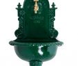 Salon De Jardin 10 Personnes Aluminium Best Of Fontaine Murale De Jardin Avec Vasque Style Ancien Aluminium Vert