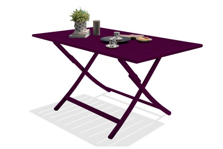 Salon De Jardin 6 Personnes Nouveau Table De Jardin De Repas Marius Rectangulaire Aubergine 4 6