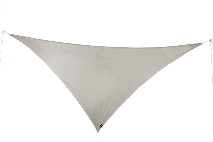 Salon De Jardin Alu Et Bois Frais Voile D Ombrage Triangulaire Gris Alu L 540 X L 390 Cm