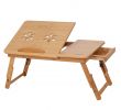 Salon De Jardin Bambou Élégant € 9 7 Bureau D ordinateur Réglable Portable Bambou ordinateur Portable Table Pliante Support D ordinateur Portable ordinateur Portable ordinateur