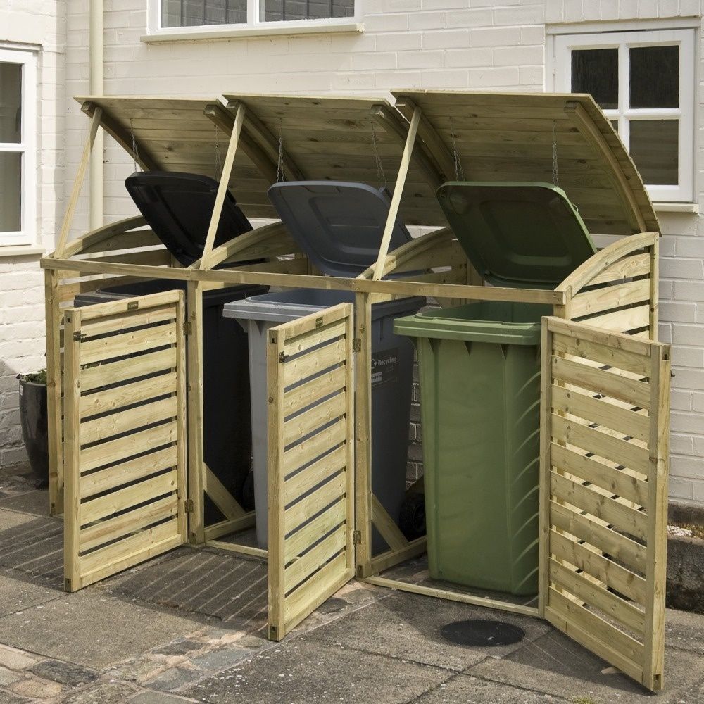 Salon De Jardin Bas En Aluminium Génial Triple Wheelie Bin Storage Google Search