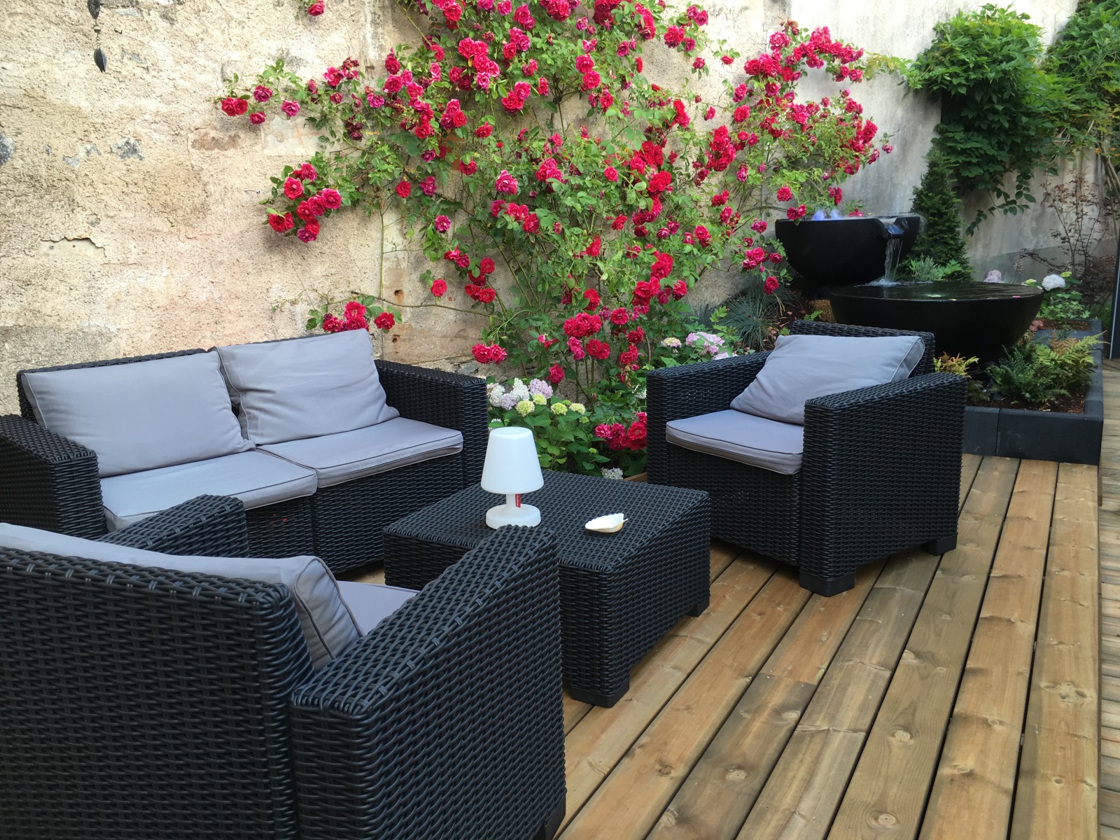 Salon De Jardin Bois Exotique Beau Deco De Terrasse En Bois