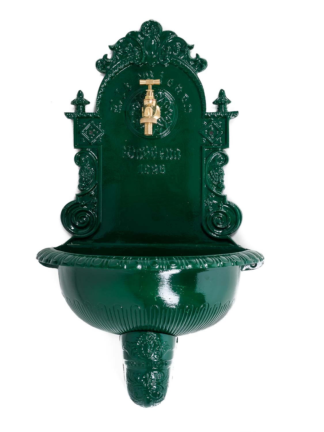 Salon De Jardin Coffre Beau Fontaine Murale De Jardin Avec Vasque Style Ancien Aluminium Vert