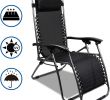 Salon De Jardin Detente Frais sotech Transat De Plage Pliable Chaise Longue Inclinable Fauteuil Relax Avec Coussin Charge Maximale 100 Kg 165 X 112 X 65 Cm Noir