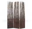 Salon De Jardin En Bambou Beau 3 Pan Paravent Bois Osier En Brun Marron