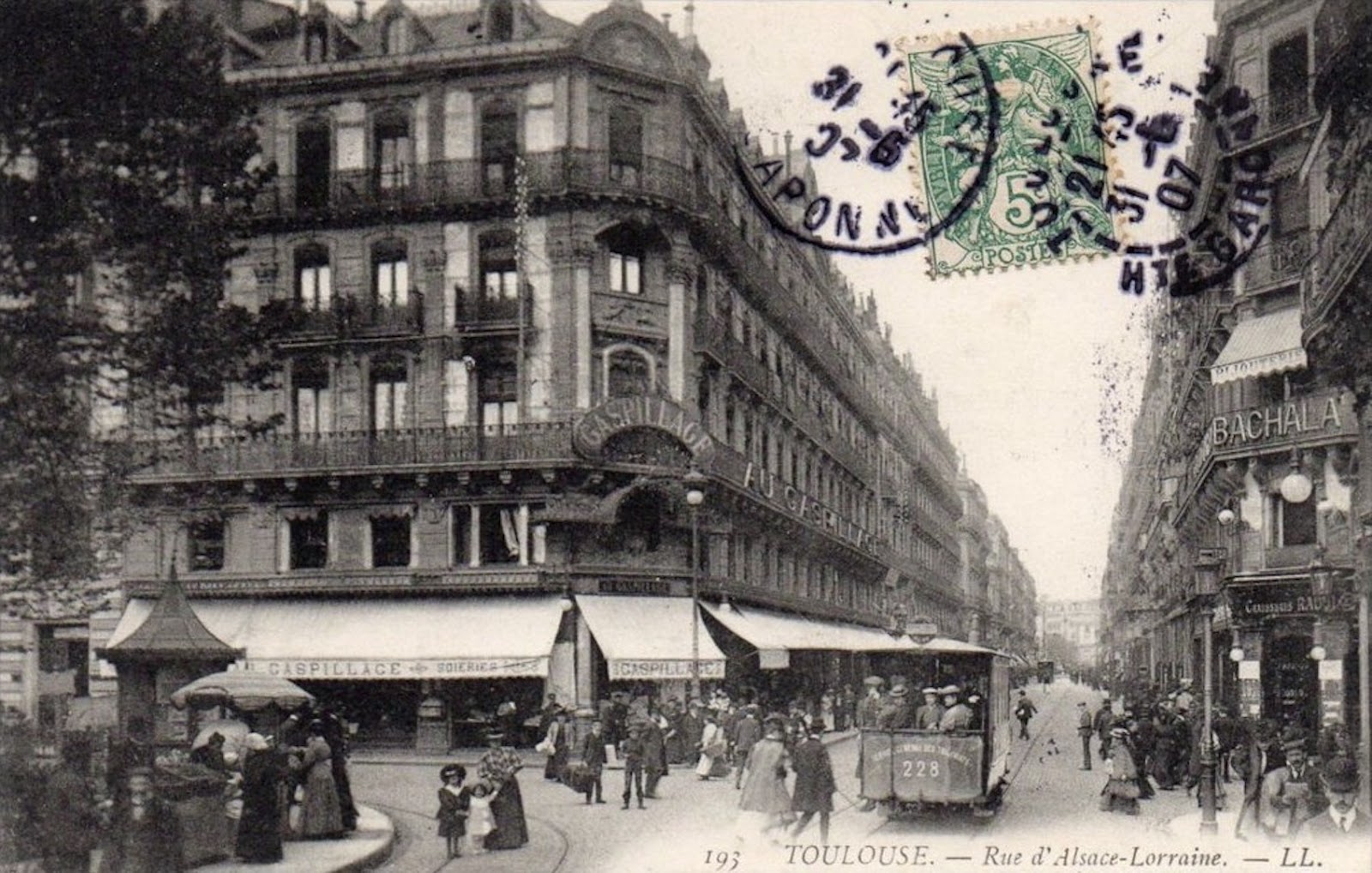 Magasin Au Gaspillage rue d Alsace Lorraine en 1907 crédit photo Association des Toulousains de Toulouse