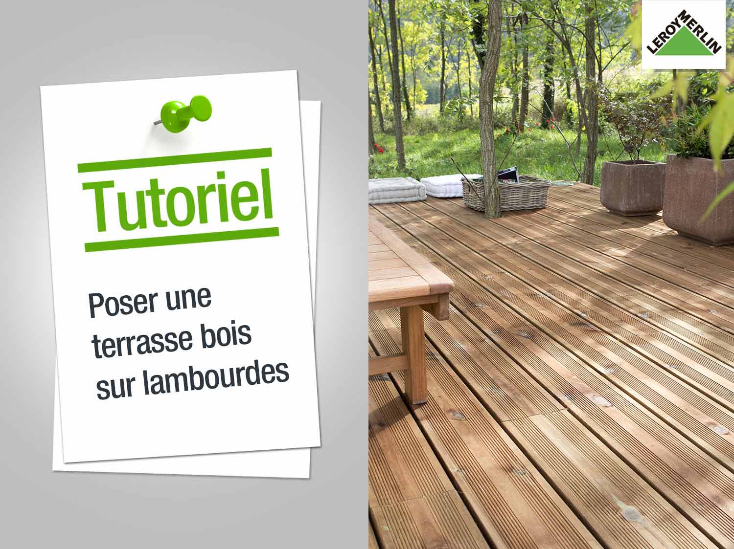 ment poser une terrasse en bois sur lambourdes