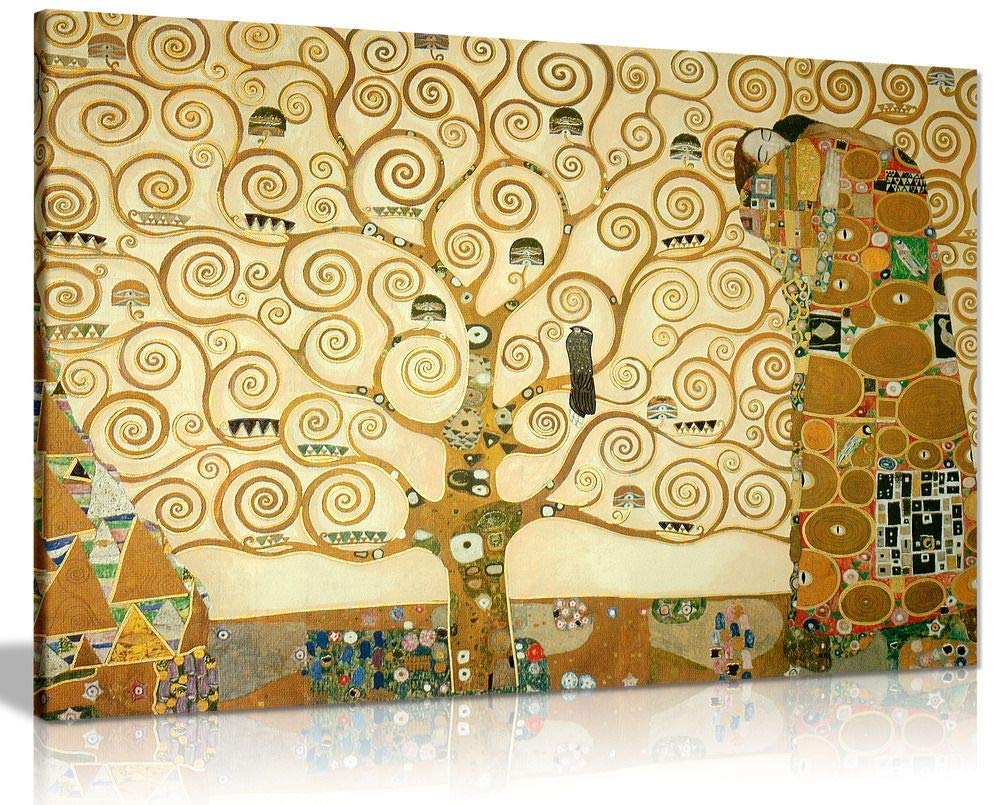 Salon De Jardin En Teck Massif Inspirant Panther Print Gustav Klimt Impression Sur toile Motif Arbre