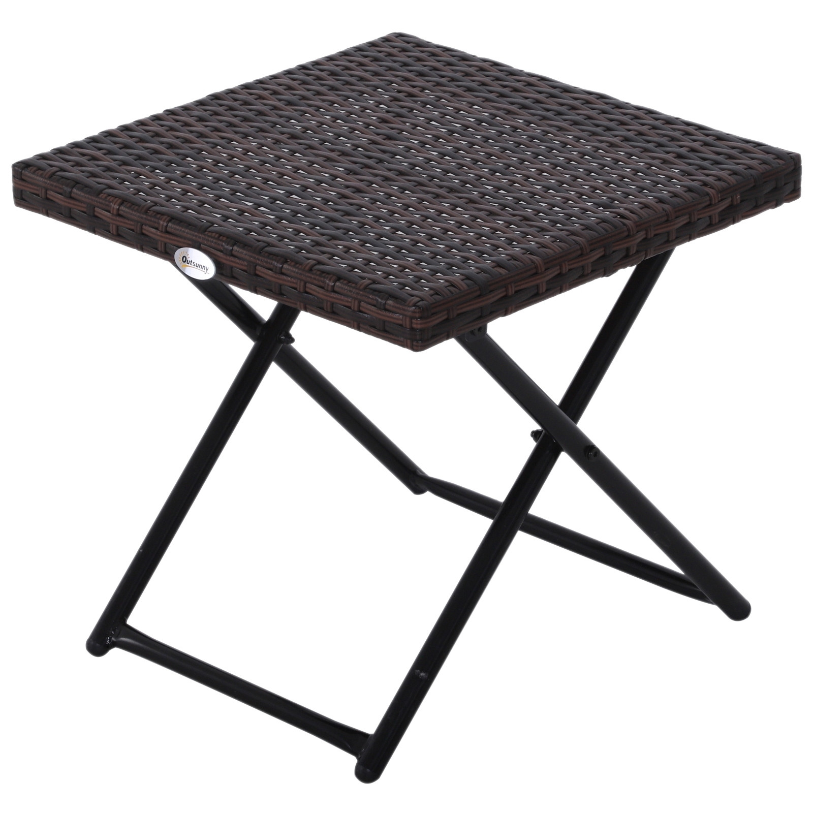 Salon De Jardin Encastrable 6 Places Inspirant Table Basse D Appoint Pliante Bidart Marron