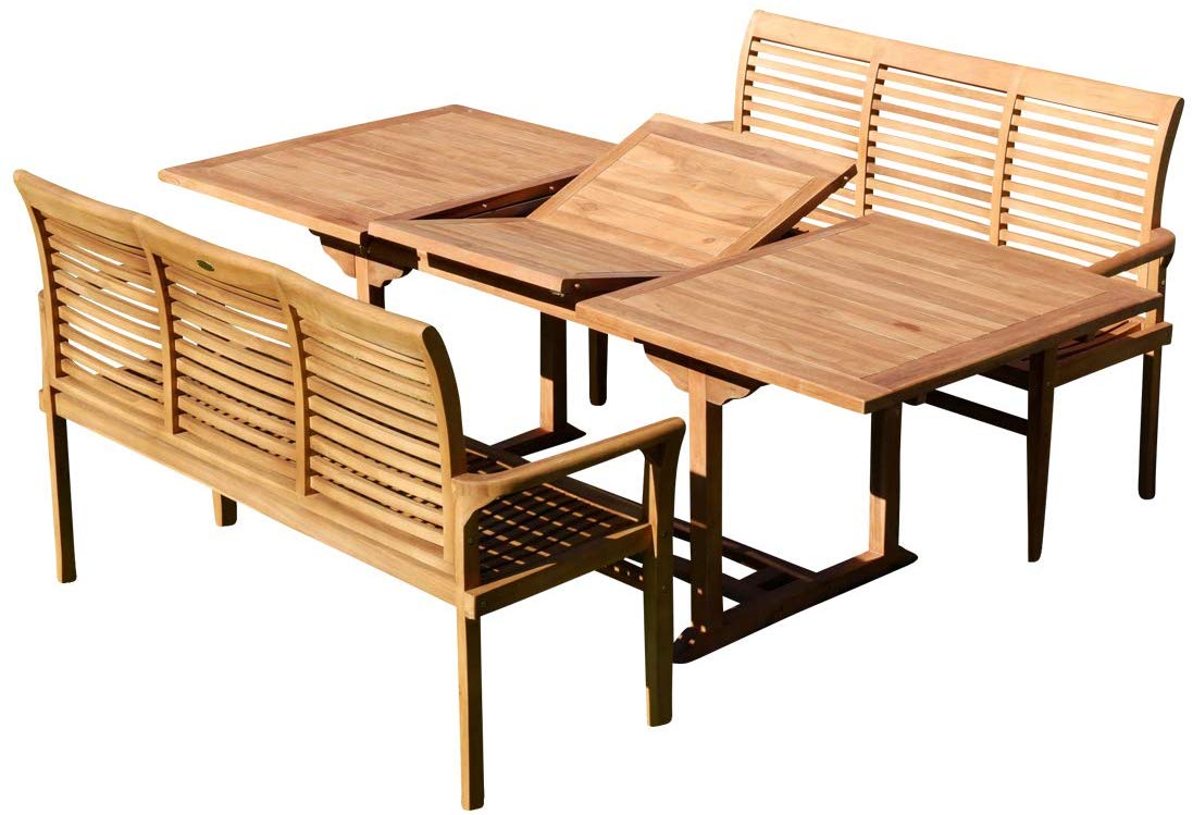 Salon De Jardin Extensible Frais ass Jav Ensemble De Jardin En Teck Avec Table Extensible 150