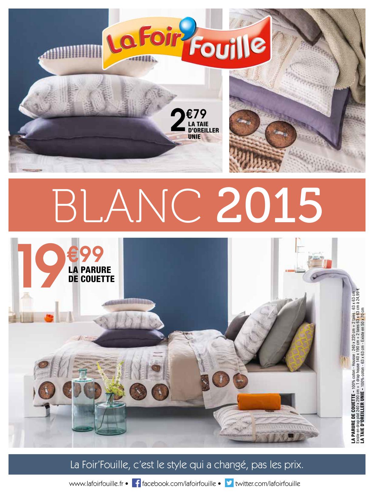 catalogur La Foir Fouille Blanc 2015 page01