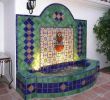 Salon De Jardin Marocain Best Of Wall Fountain with Lights Using Mexican Tiles San Clemente