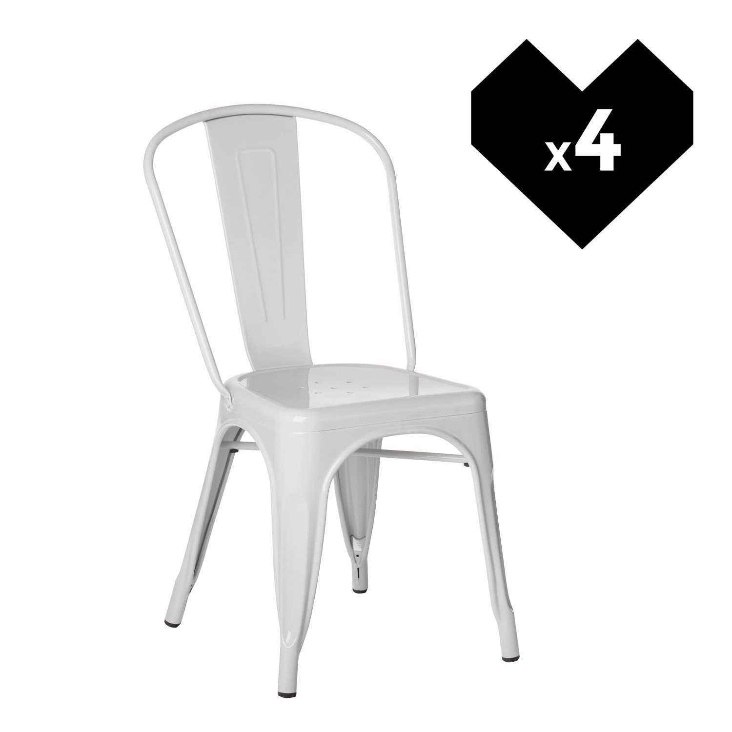 pack 4 chaises lix