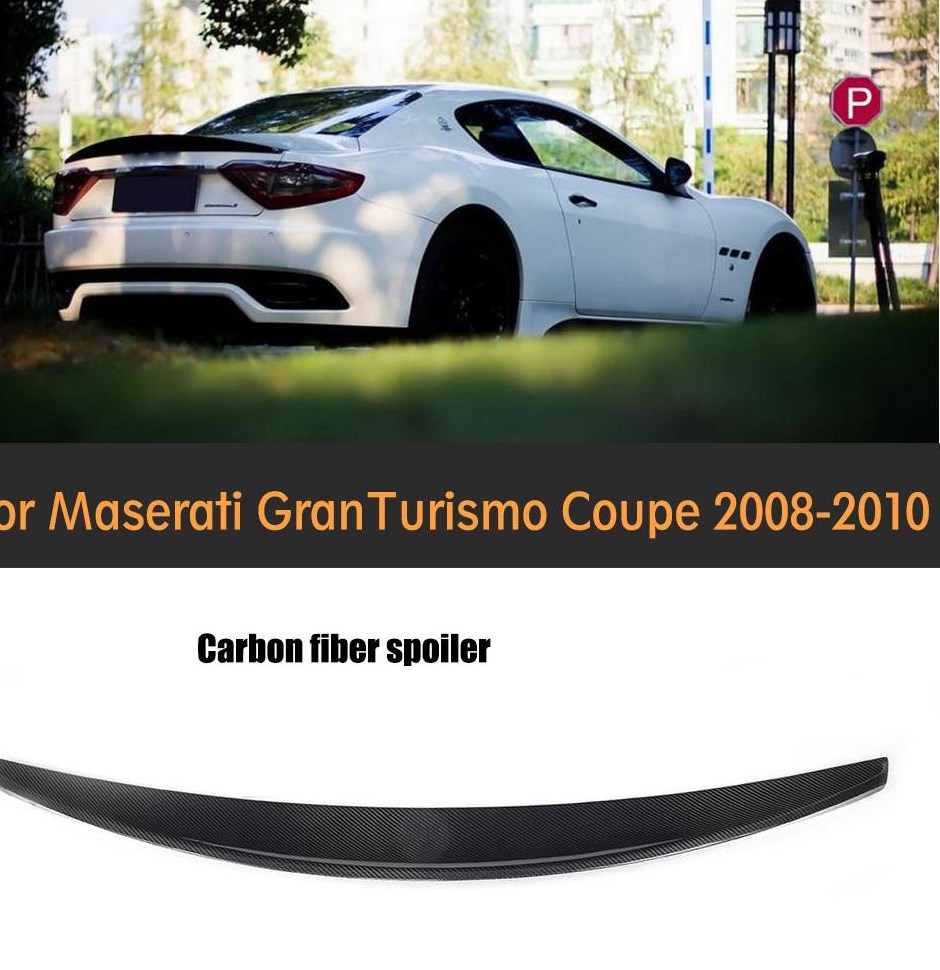 En Fiber De carbone arrière trunk lip spoiler wing pour Maserati GT GranTurismo GT 2 Porte