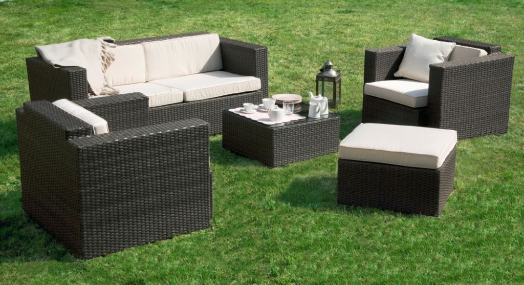 salon de jardin en resine tressee produit