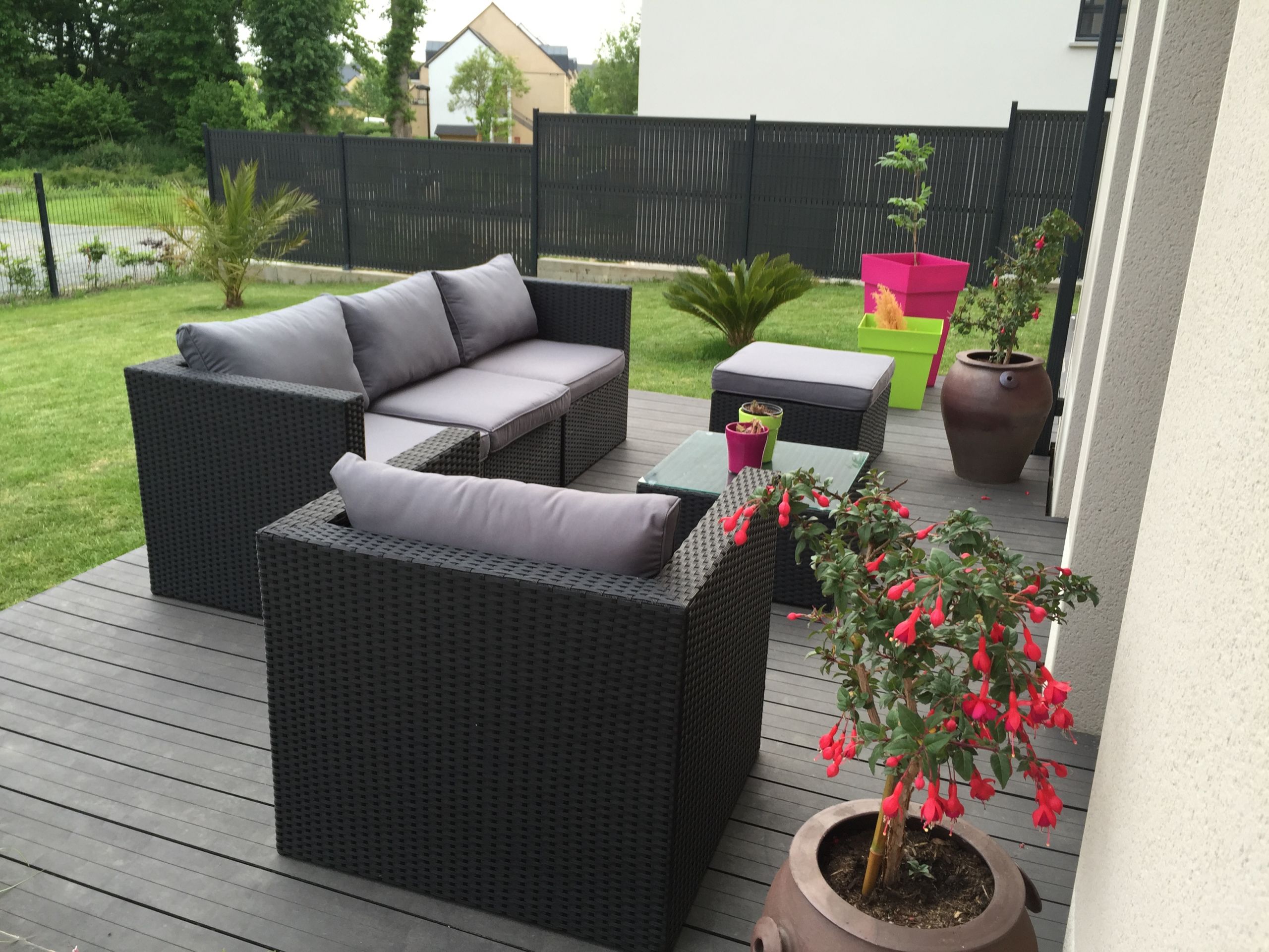 Salon De Jardin Resine Blanc Beau Dalle Terrasse Ikea