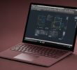 Salon De Jardin Rotin Synthétique Unique Surface Laptop In Bordeaux Rot Mit Autocad Bildschirm