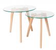 Salon De Jardin Table Basse Charmant Table Basse Ronde Bror Lot De 2