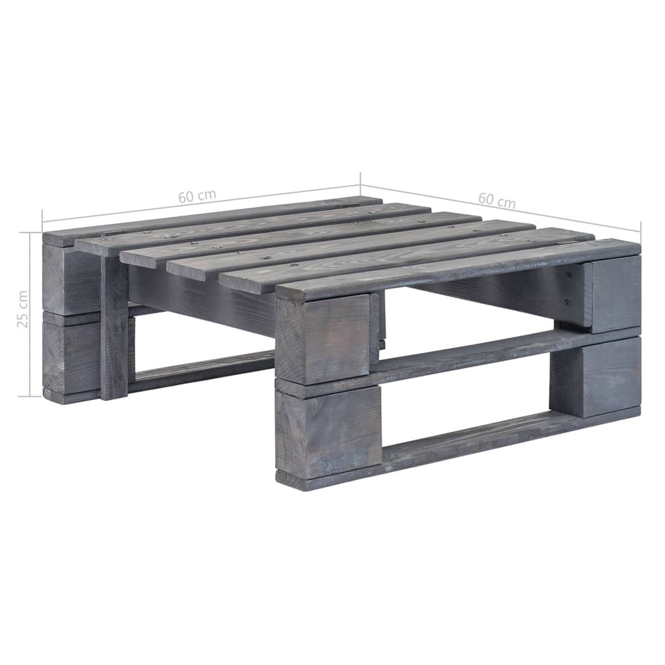 Salon De Jardin Teck Pas Cher Génial Vidaxl Vidaxl Repose Pied Palette De Jardin Bois Fsc Gris