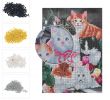 Salon En Resine Luxe Acheter 12 16 Pouces 30 40cm Diy 5d Diamant Kit De Peinture Chat Motif Animal Résine Strass Mosa¯que Broderie Point De Croix Artisanat Maison