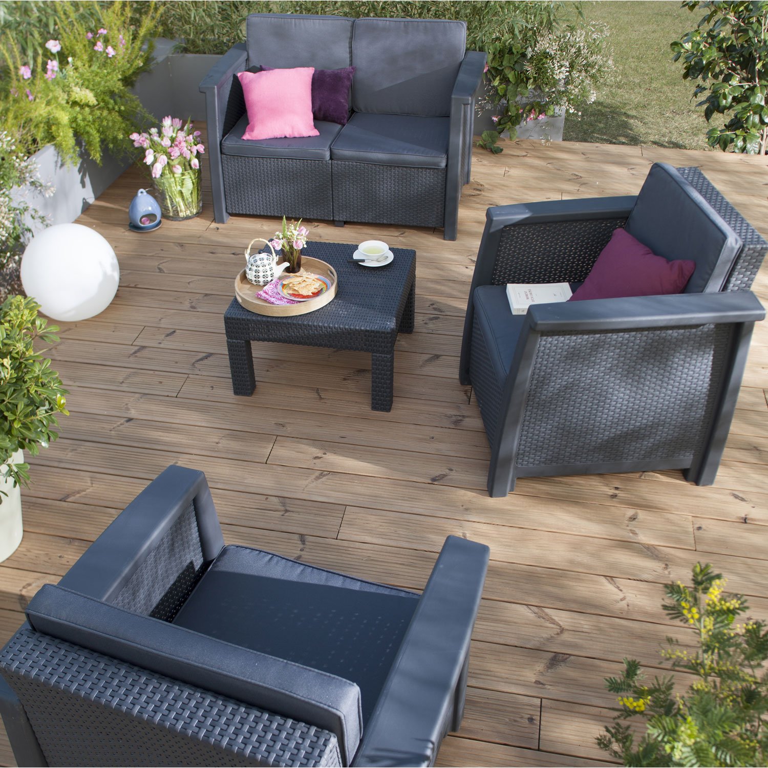 Salon Jardin Grosfillex Charmant Table De Jardin Grosfillex Leroy Merlin