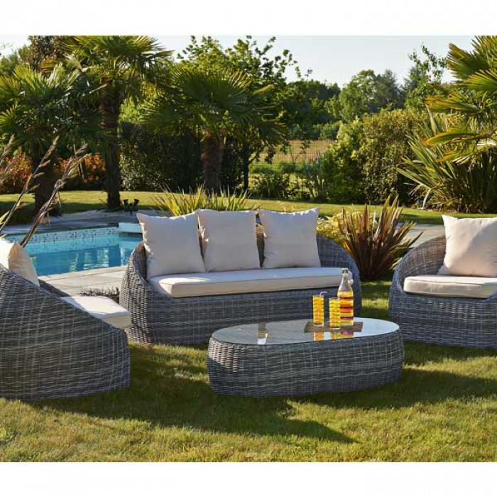 salon jardin bas dcb isa 5 personnes resine tressee