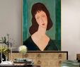 Salon Jardin soldes Luxe Acheter Modigliani Accrocher Une Image  La Figure De Décoration Rétro nordique Peindre Le Salon Murale Peinture Murale Porche Lumi¨re Décoration De