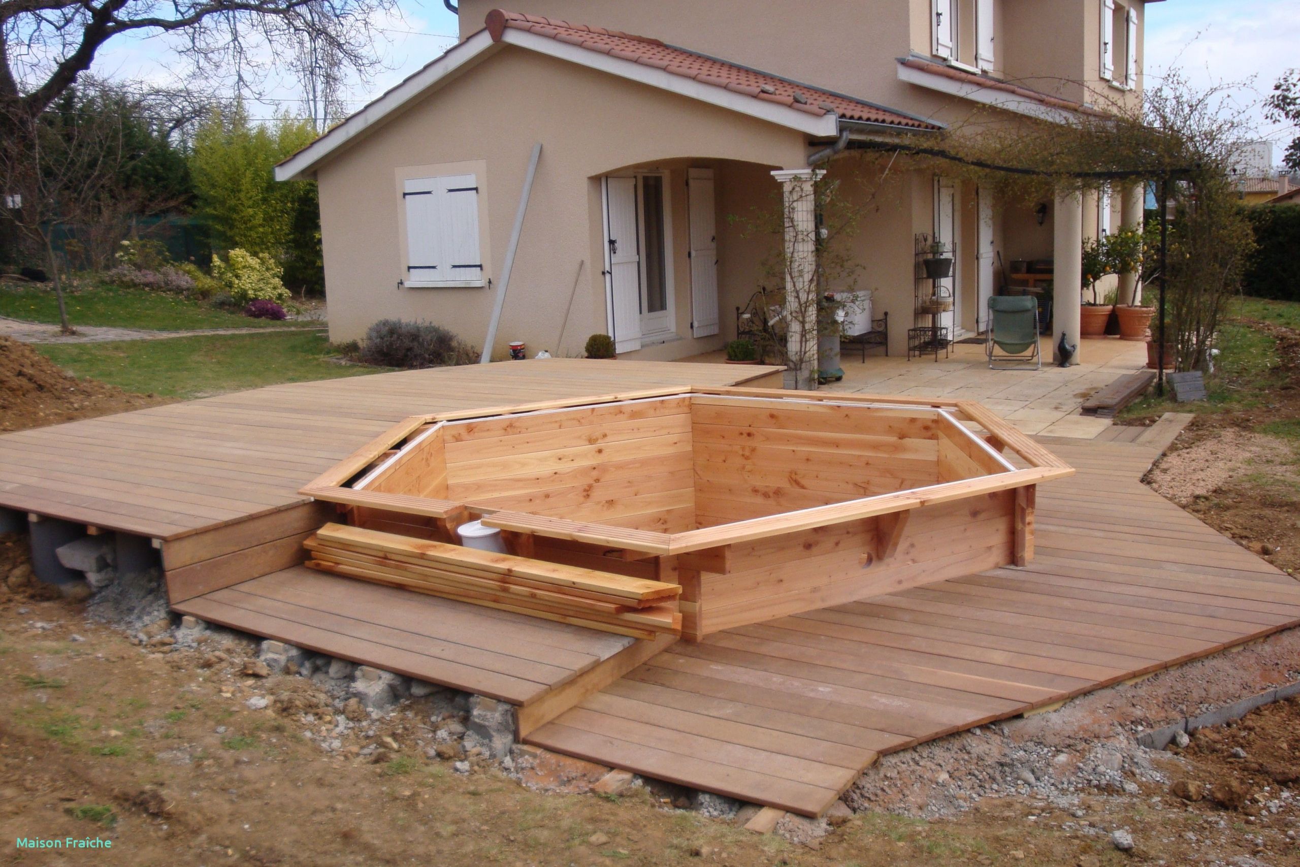 pose d une terrasse en bois la idee dans la direction fantastique terrasse exterieur en bois