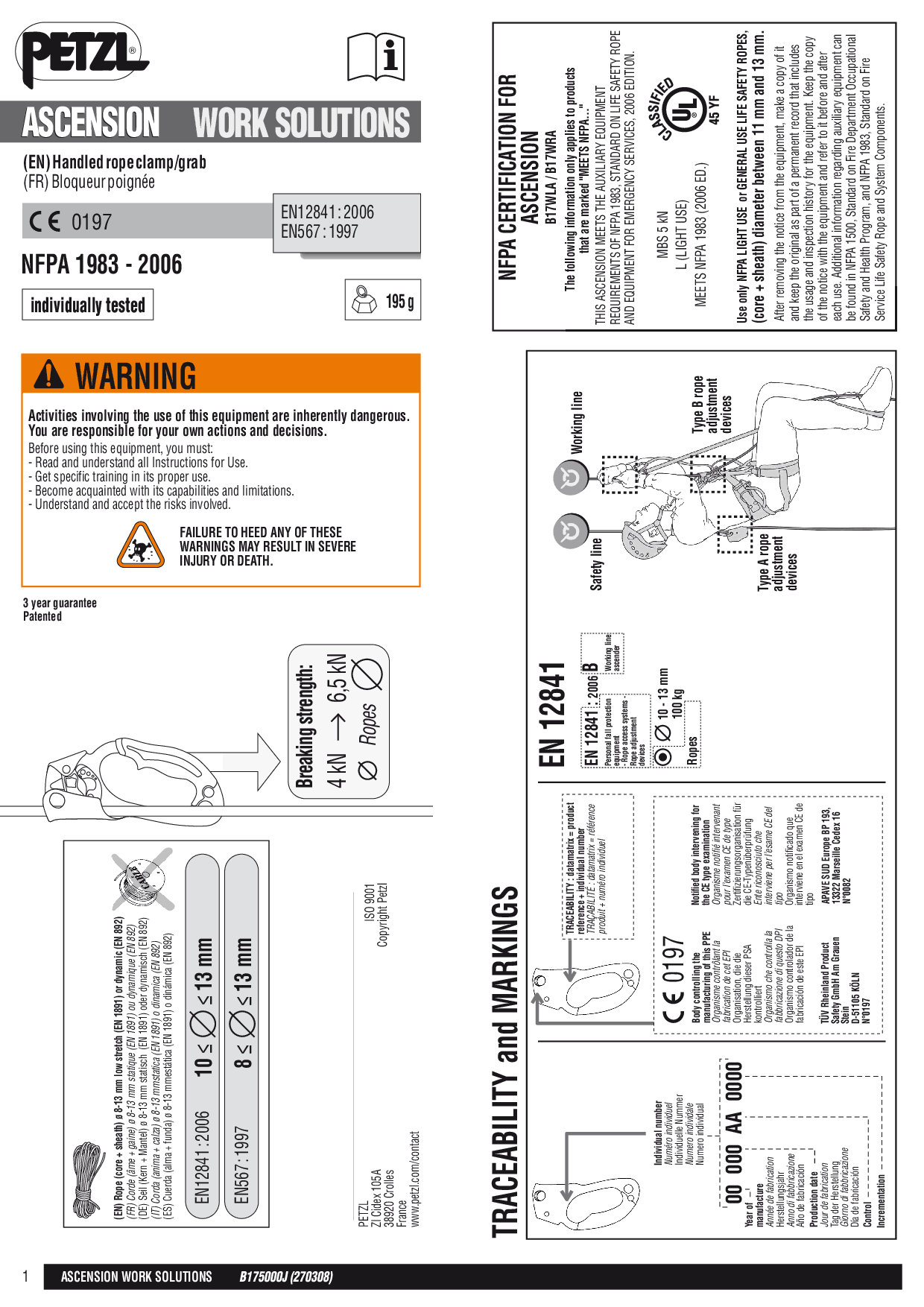 Site De Mobilier Élégant ascension Petzl Catalogo De Funcionamento Docsity