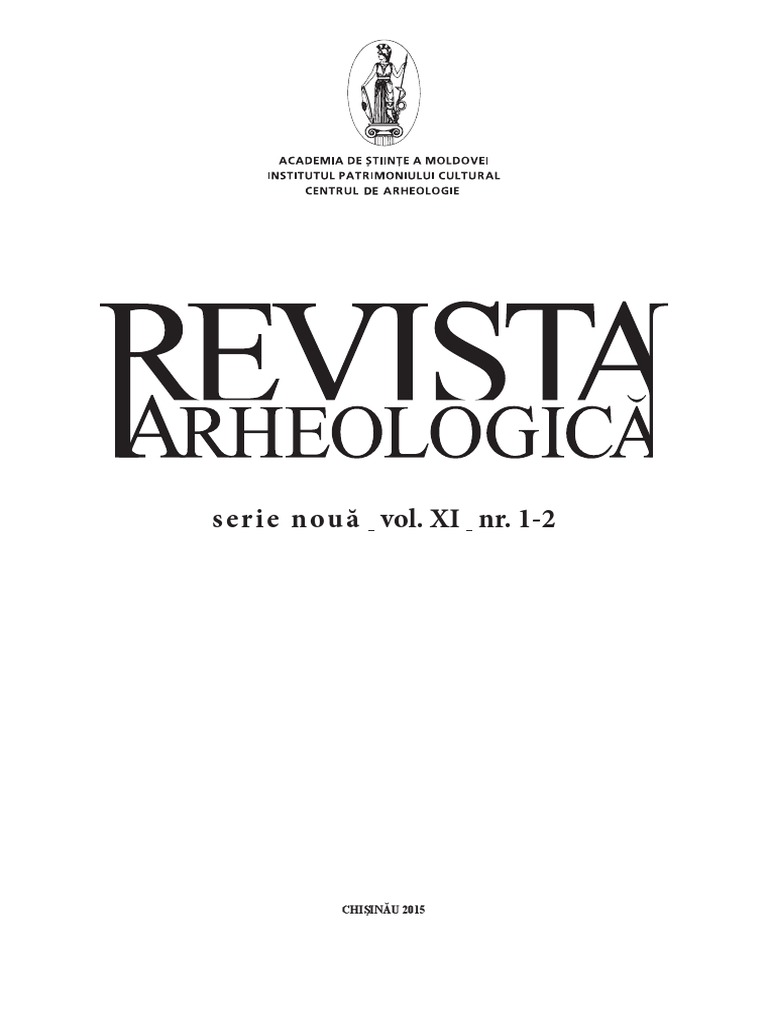 Site De Mobilier Luxe Revista Arheologica Xi 1 2 2015