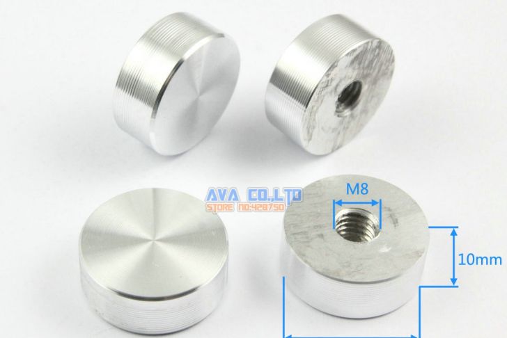 Table Aluminium Jardin Unique Us $13 0 12 Pieces 25 10 M8 Aluminum Disc Glass Table top Adapter attaching Circle Decoration In Washers From Home Improvement On Aliexpress