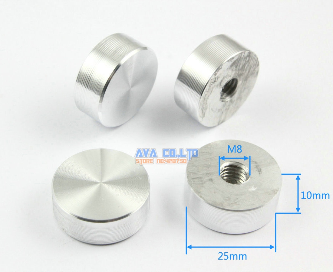 Table Aluminium Jardin Unique Us $13 0 12 Pieces 25 10 M8 Aluminum Disc Glass Table top Adapter attaching Circle Decoration In Washers From Home Improvement On Aliexpress