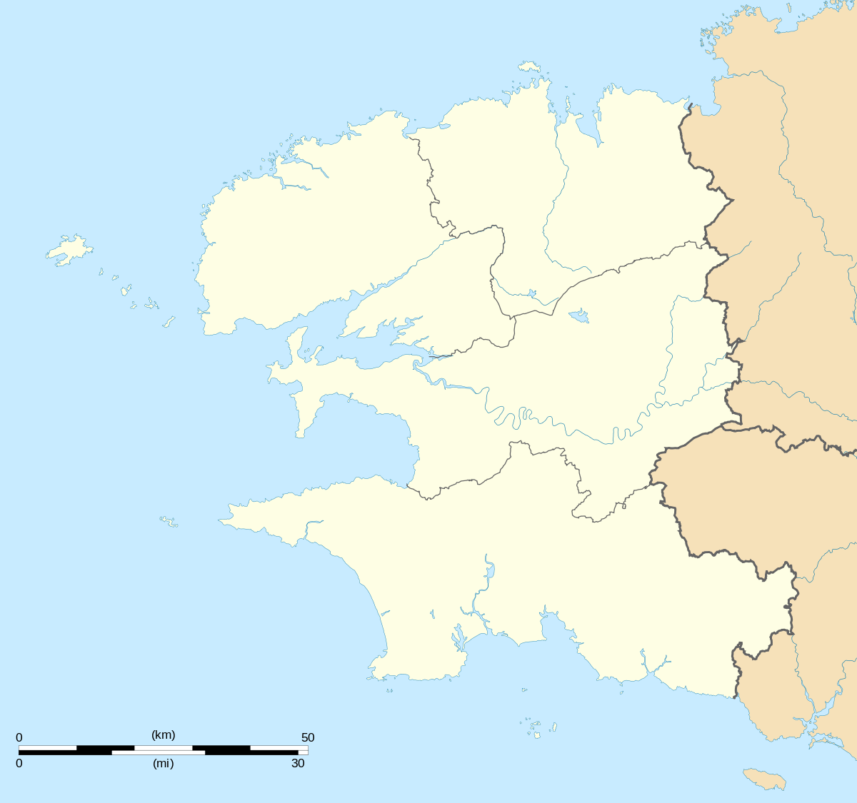 finistere department location mapg