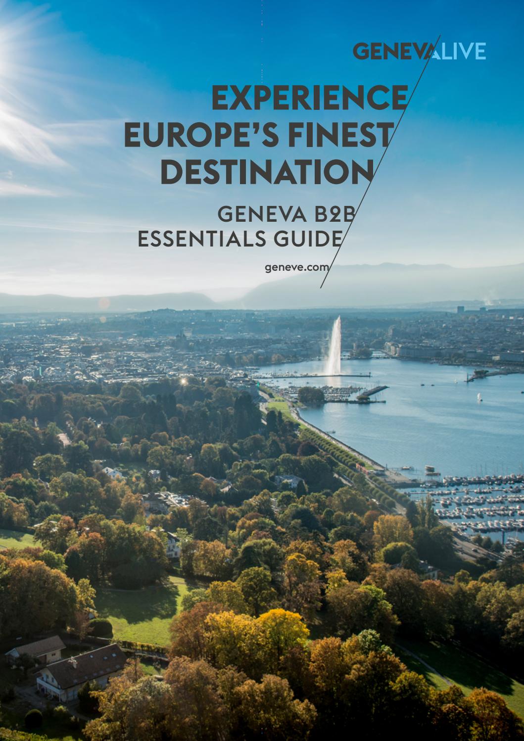 Table De Jardin 8 Places Charmant Geneva the B2b Essentials Guide "imagine Geneva" 2019