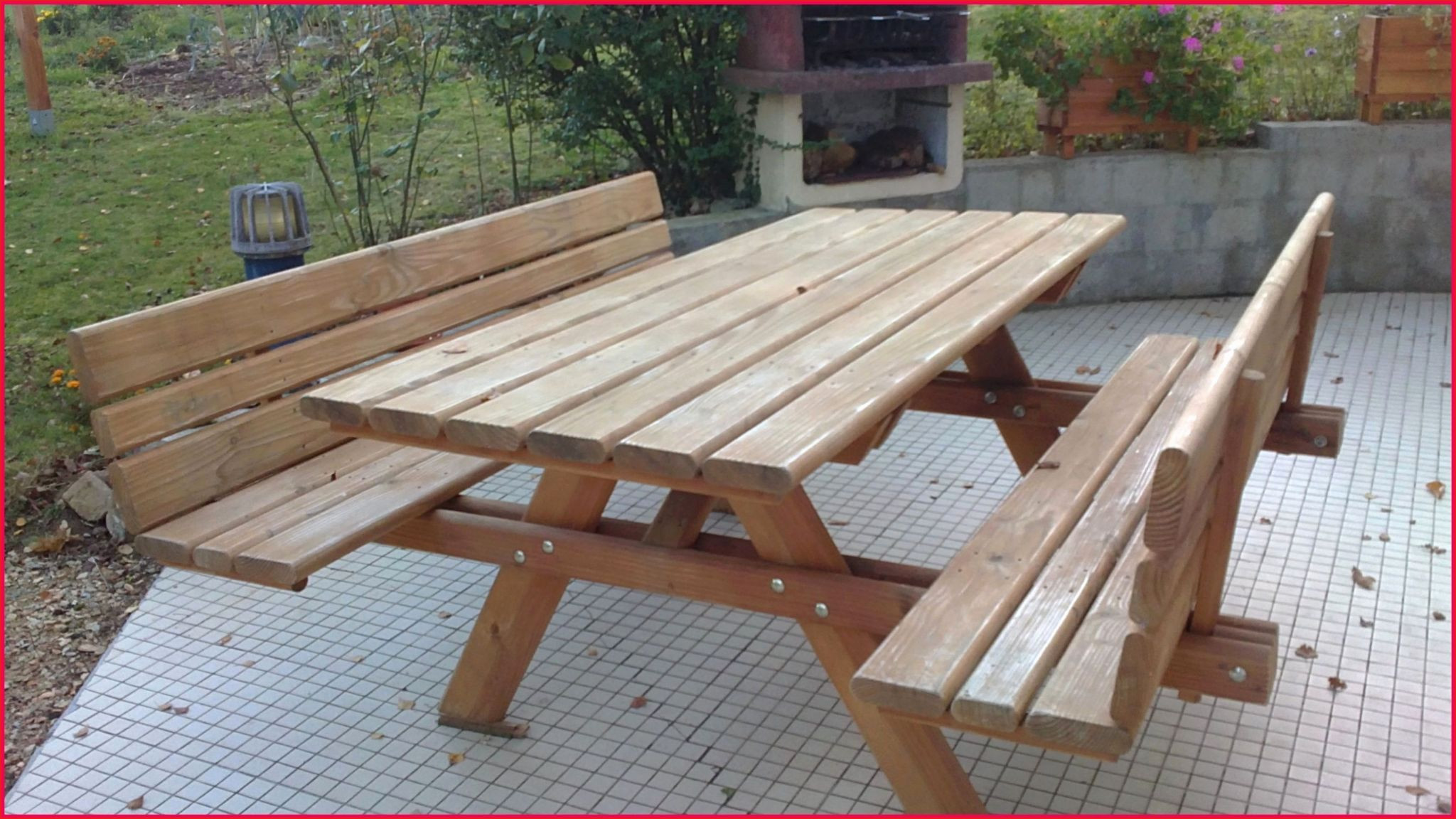 Table De Jardin Avec Banc Unique Innovante Banc Pour Jardin Image De Jardin Décoratif