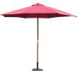 Table De Jardin Avec Parasol Génial Parasol En Bois Droit Polyester 180g M² 300cm Hauteur