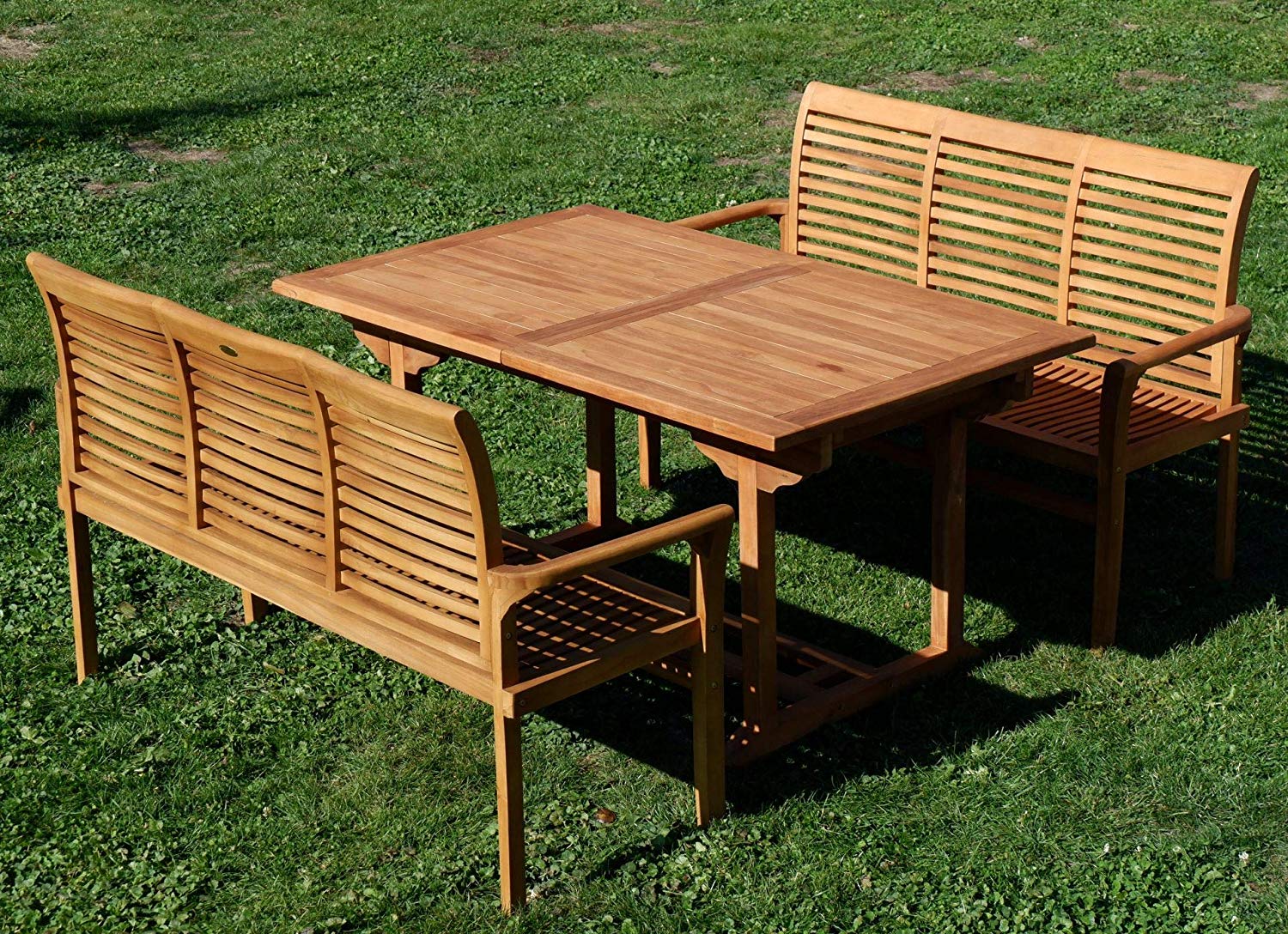 Table De Jardin En Bois Avec Banc Charmant ass Jav Ensemble De Jardin En Teck Avec Table Extensible 150