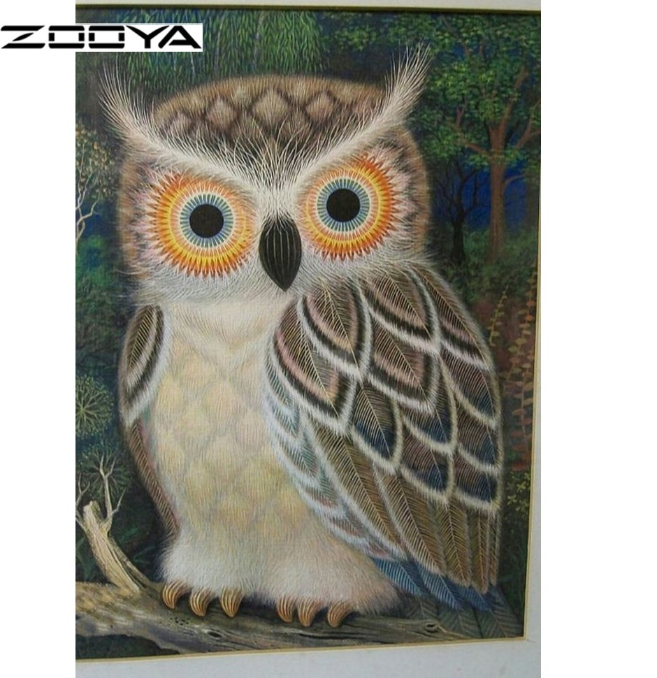 ZOOYA Diamant Peinture Animaux de Dessin Animé Bas Plein de Diamants Broderie Motif Strass Diamant Mosaïque