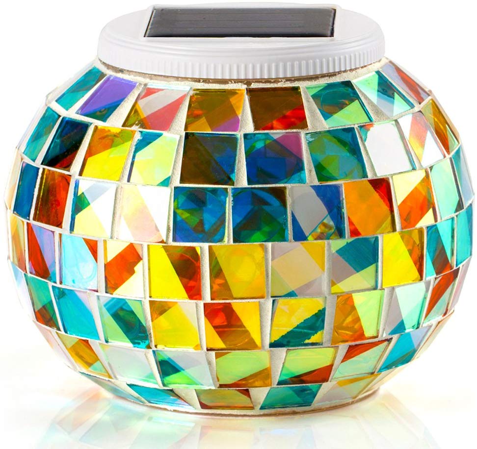 Table De Jardin En Mosaique Élégant Cadeau D Ambiance Grde Mosaic Globe Lampe solaire Décoration Veilleuse Lanterne Pour Fªte soiree Jardin Ami Stylo Porte