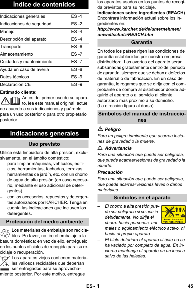 KarcherK5520 User Guide Page 45