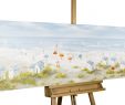 Table De Jardin Moderne Luxe Acrylic Painting Breeze From the north Sea 59x20 Inches