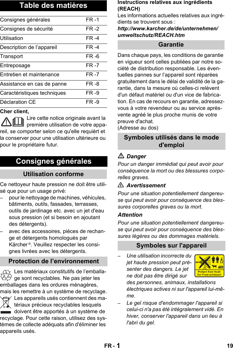 KarcherK5520 User Guide Page 19