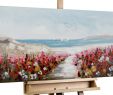 Table De Jardin Promo Beau Acrylic Painting Jardin De Playa 39x20 Inches