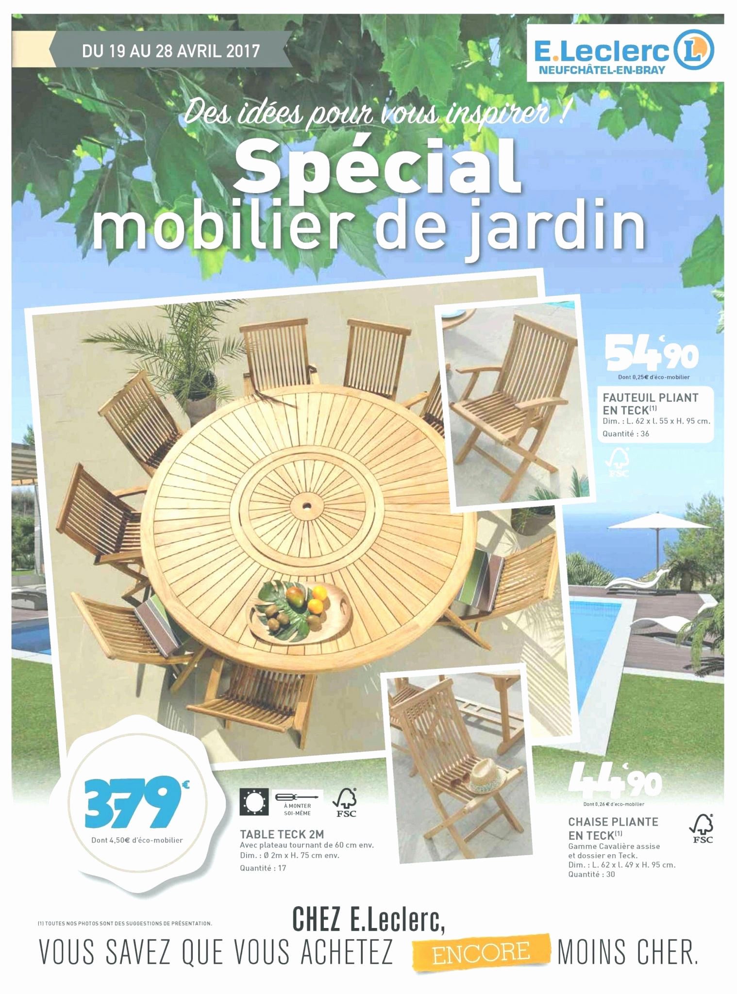 Table De Salon De Jardin Leclerc Frais Salon De Jardin Leclerc Catalogue 2017 Le Meilleur De Table