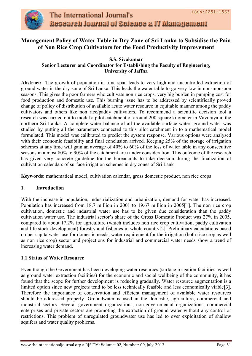 Table En Fer Inspirant Pdf Management Policy Of Water Table In Dry Zone Of Sri