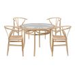 Table Et Chaise De Jardin Bois Génial Lot Table Thon Bois & 4 Chaises Uish Bois