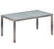 Table Et Chaise De Jardin En Aluminium Nouveau Mobilier   D Ner De Jardin 7pcs Et Coussins Résine Tressée